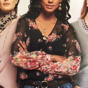 Cabi Blooming Blouse NWT